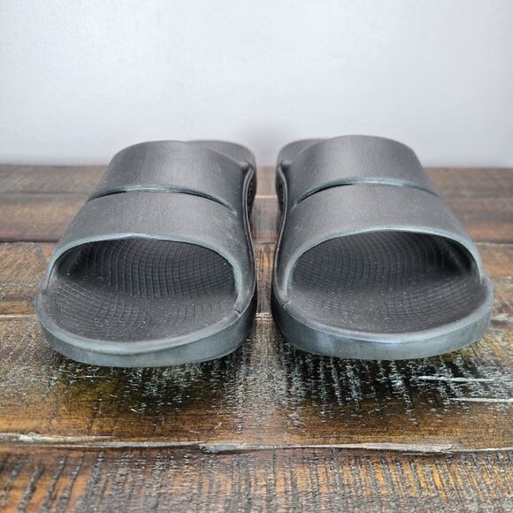 Oofos OOahh Womens Size 7 Recovery Slip-On Comfort Beach Sandals Slides Black - Picture 3 of 11